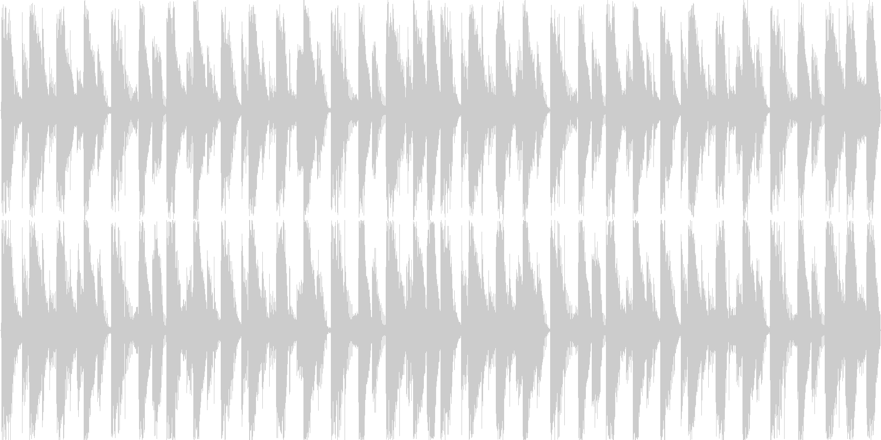 ハウスのリズムを基本にした楽曲です。の未再生の波形