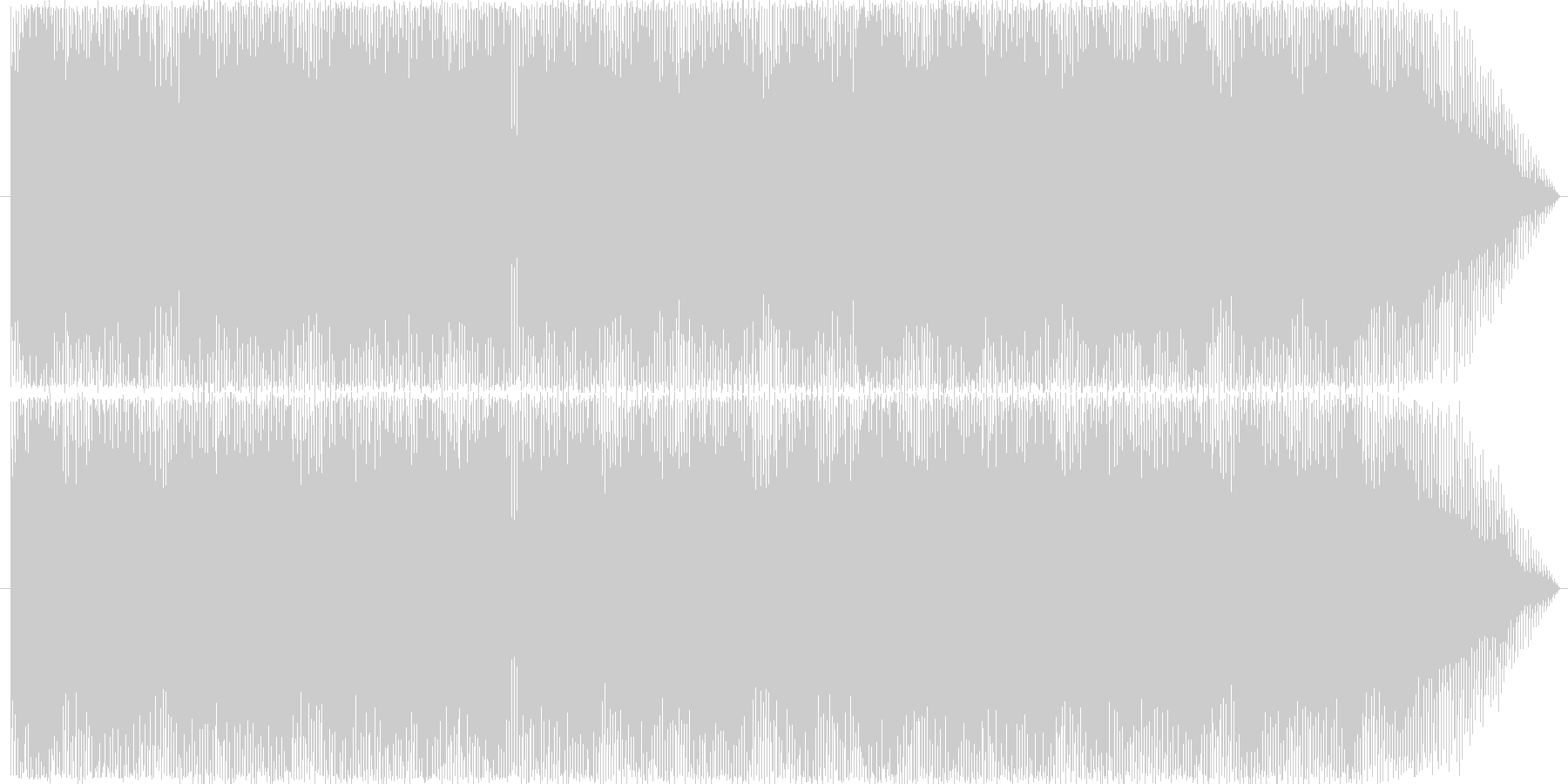 空を飛んでいるような BGMの未再生の波形