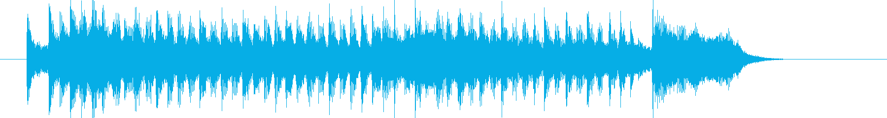 A short synth sound with a sense of speed and freshness's reproduced waveform