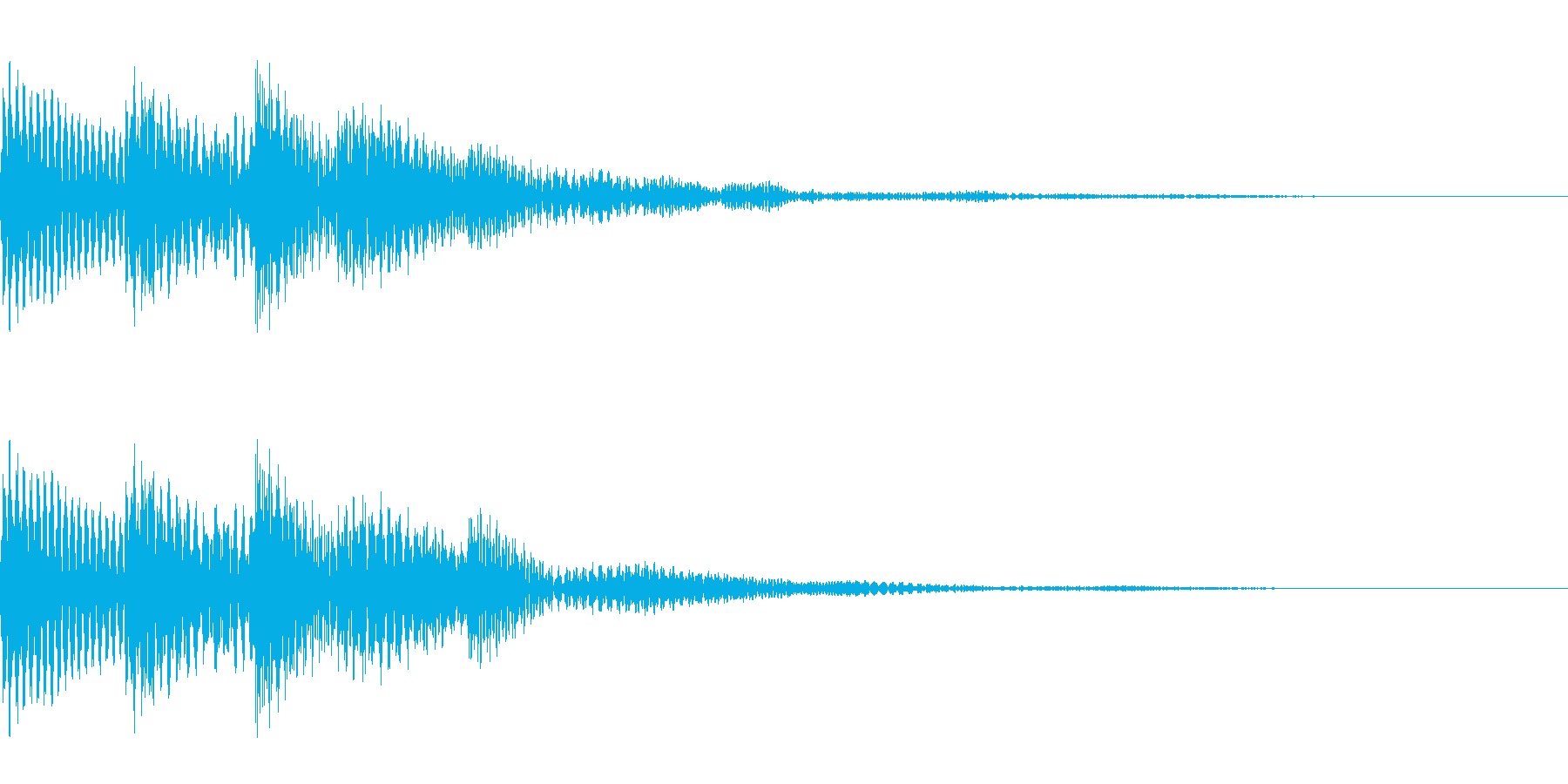 コロッとしたかわいいタッチ音です。の再生済みの波形
