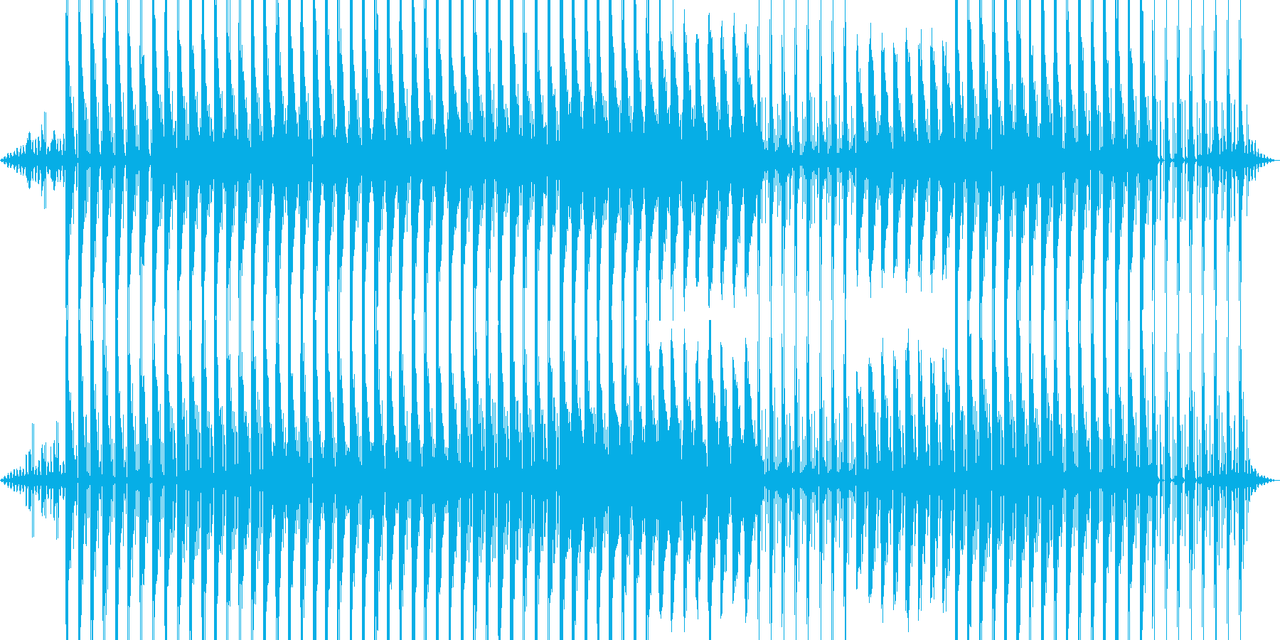 まったり暖かいイメージの再生済みの波形