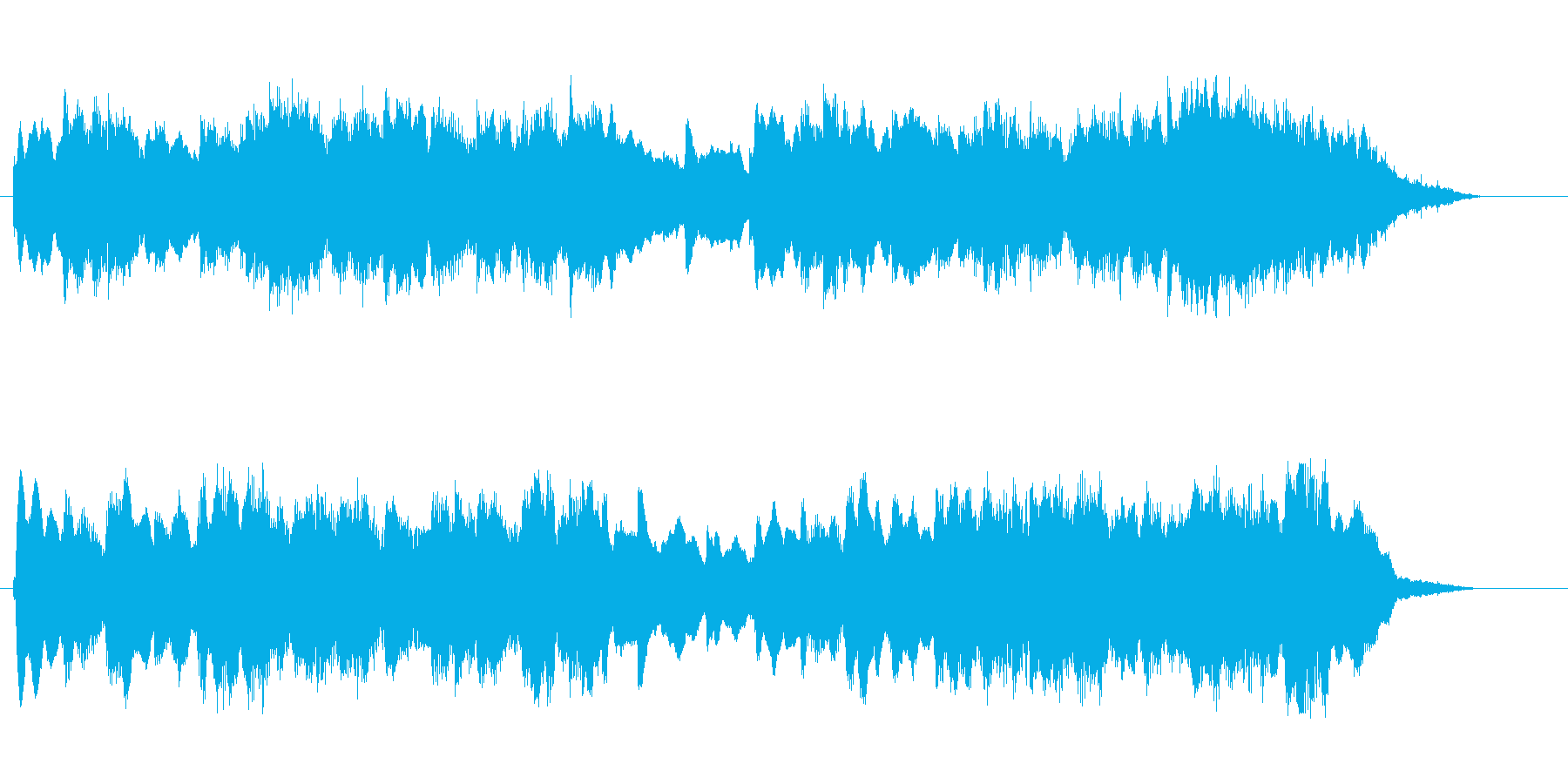 優しい音色のシンセのバラードのジングルの再生済みの波形