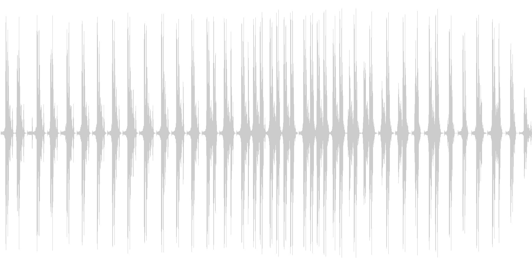 グググギリギリ。締め上げる音の未再生の波形