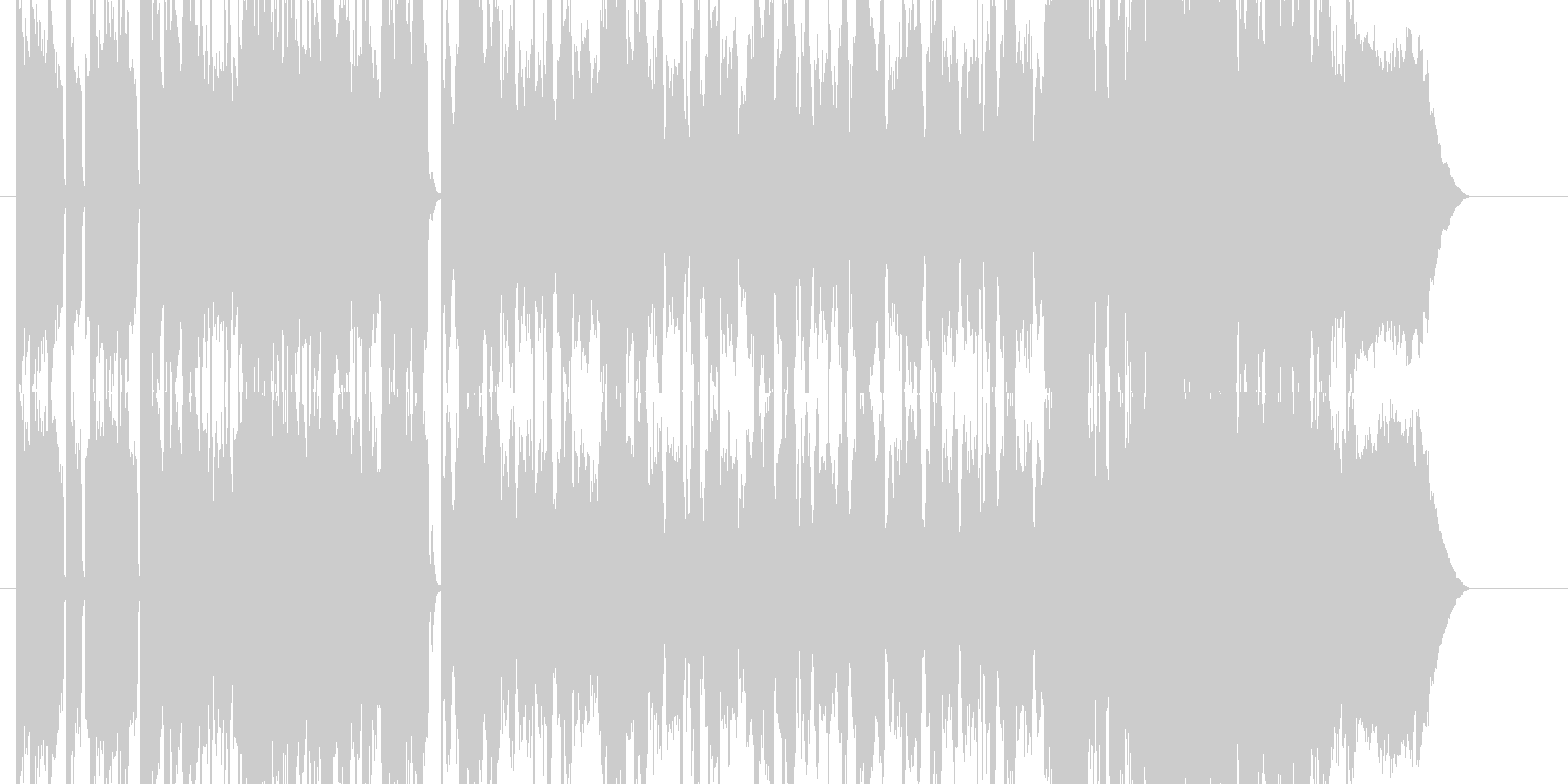 1からダブステップ調に拘り制作した楽曲…の未再生の波形
