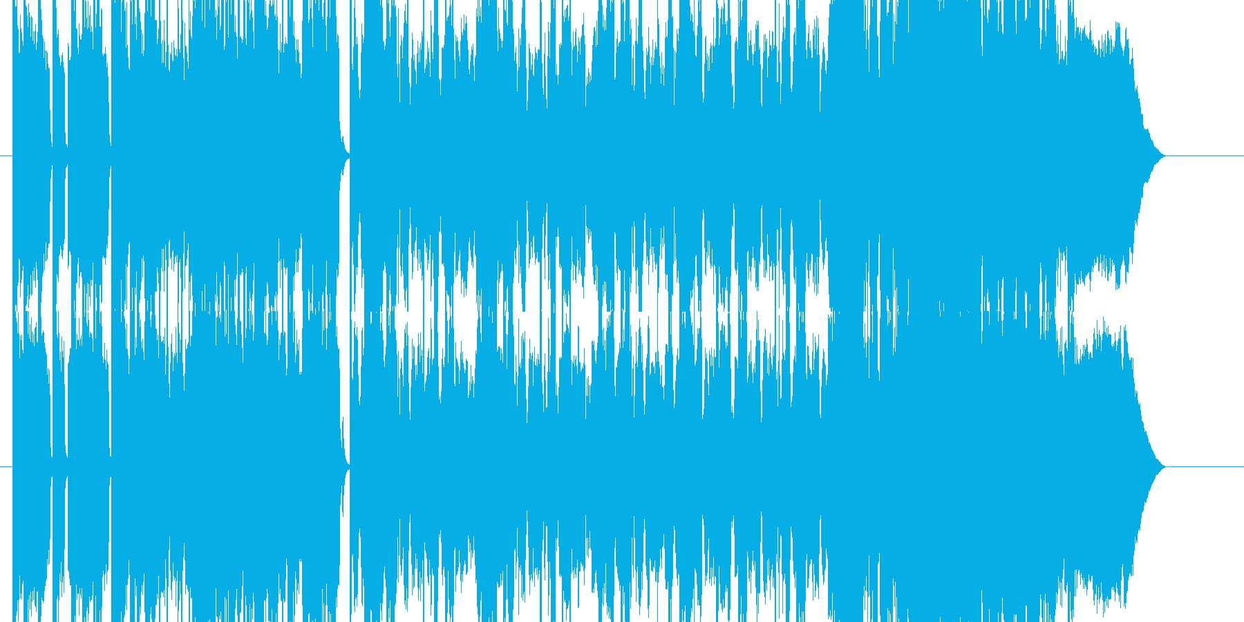 1からダブステップ調に拘り制作した楽曲…の再生済みの波形