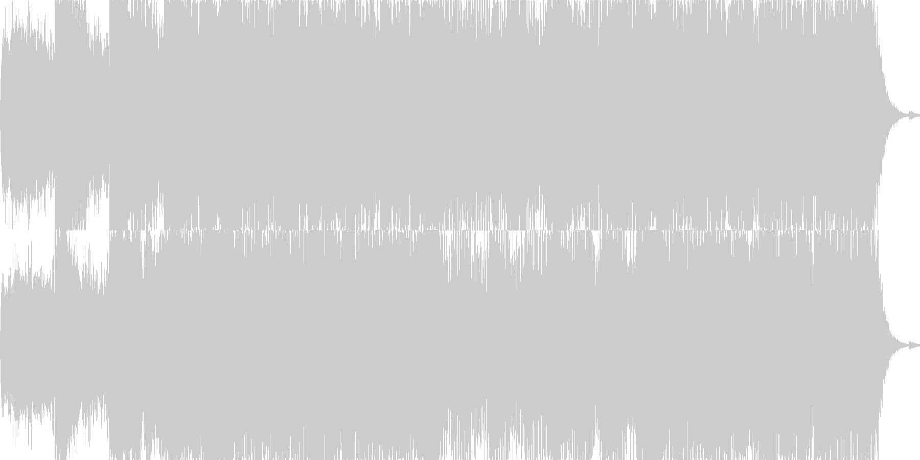 映像の導入部分などにどうぞの未再生の波形