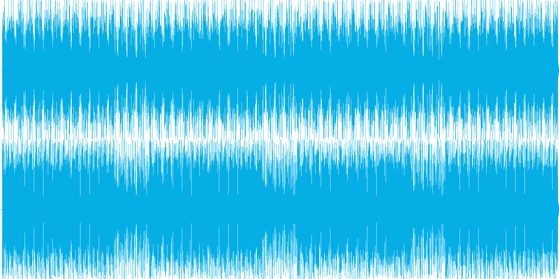 疾走感あるリズム。緊迫ムードの再生済みの波形