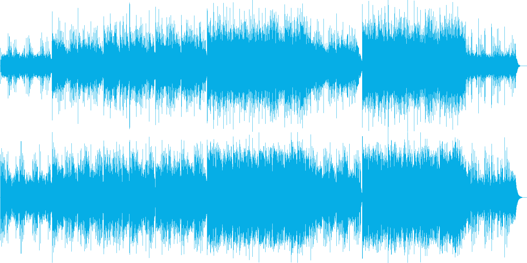 意思の強さを感じる力強く爽やかなBGMの再生済みの波形