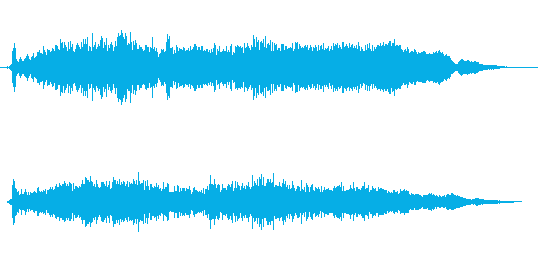 煙がテーマのアイキャッチ音 気だるさの再生済みの波形