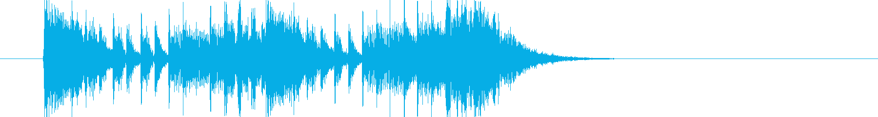 緊迫感のあるポップスによるジングル曲の再生済みの波形