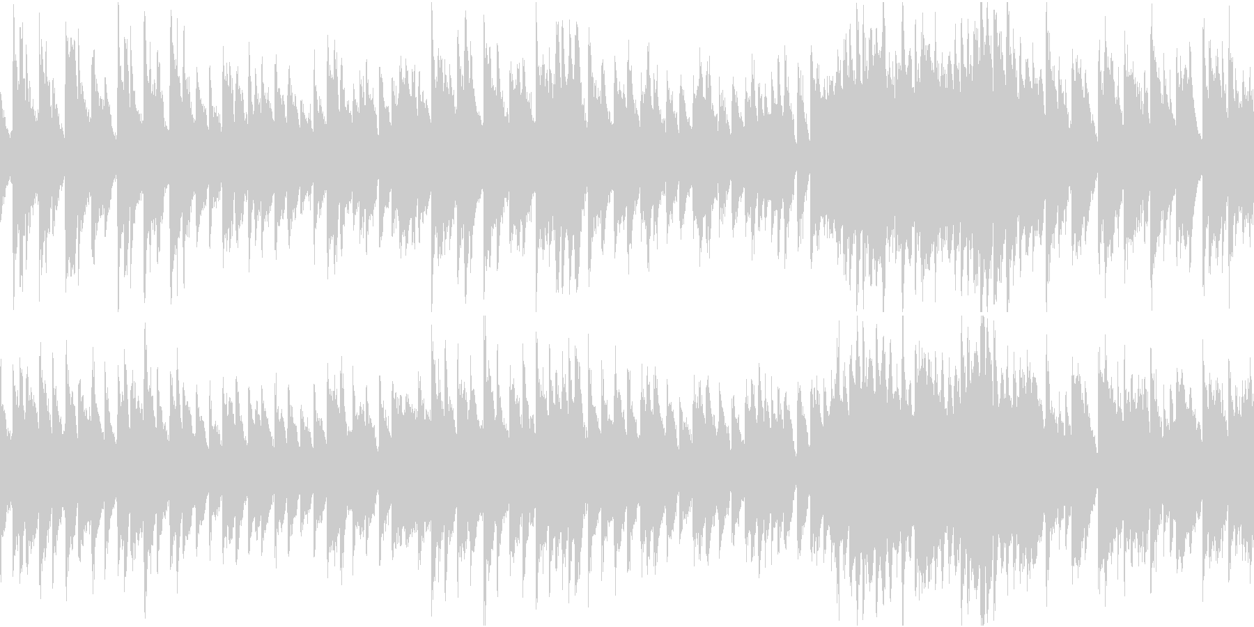 おどけた楽しい感じのピアノソロのテーマ曲の未再生の波形