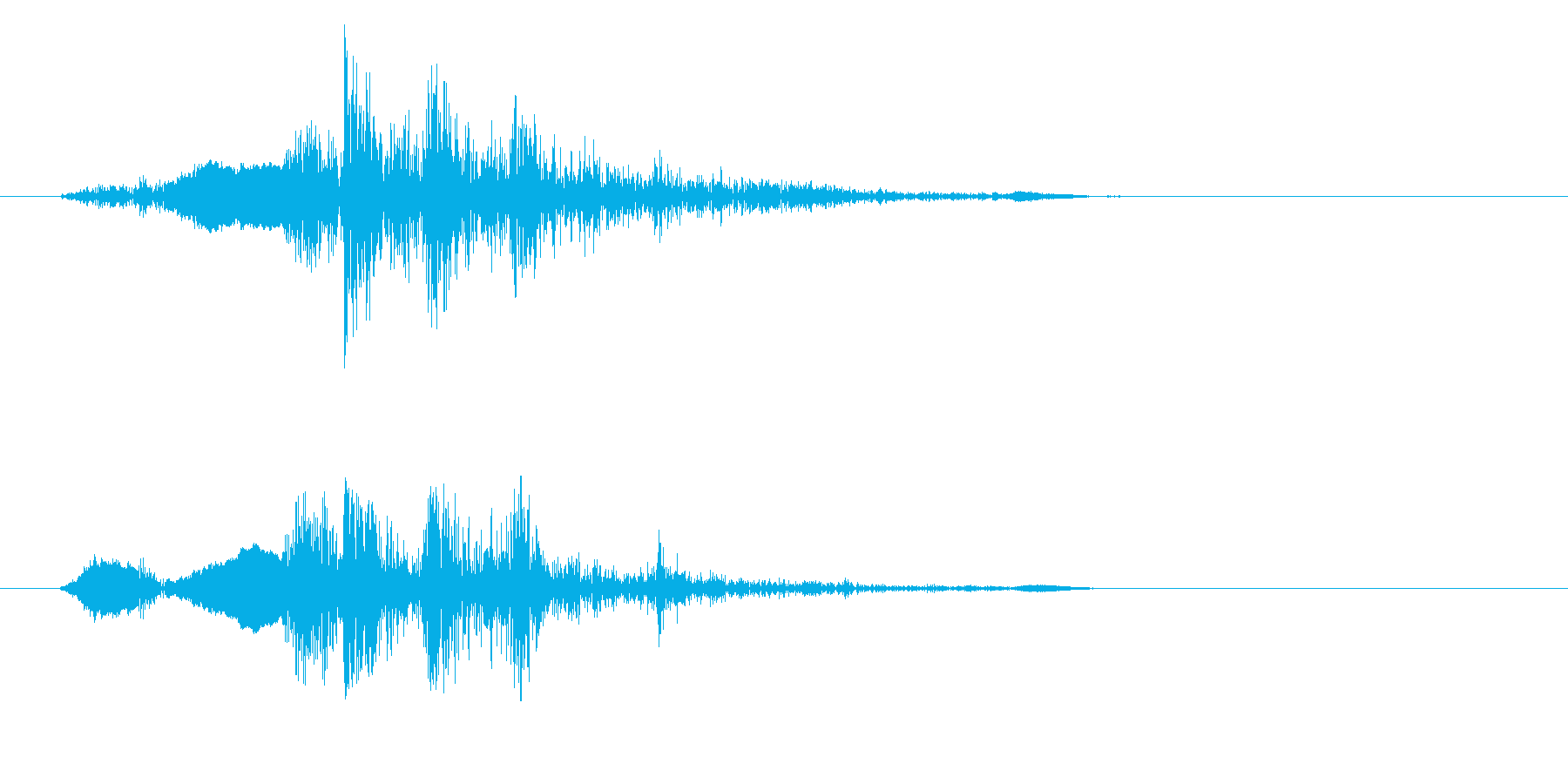 シャッター音(カメラ)の再生済みの波形