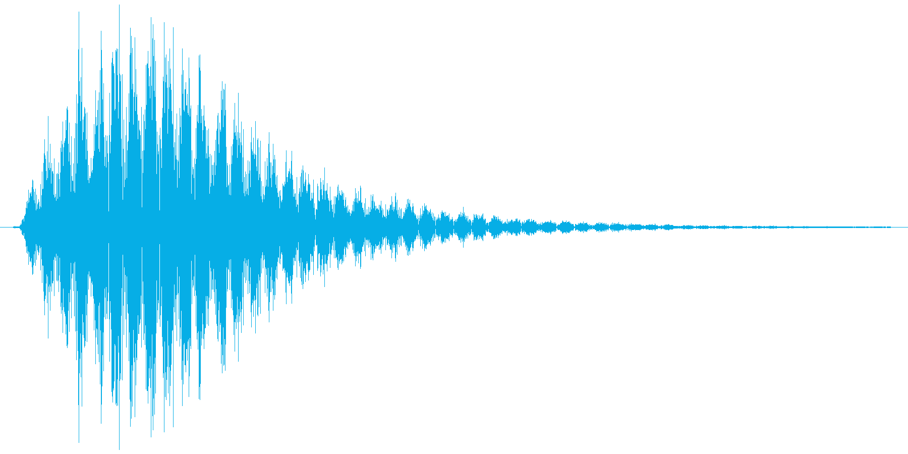 シンセで作ったシュワワ音1の再生済みの波形