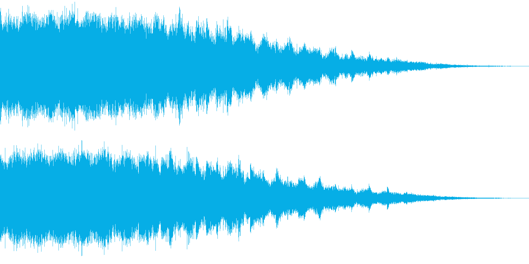 爆発音・落下音・ゲームオーバ音の再生済みの波形