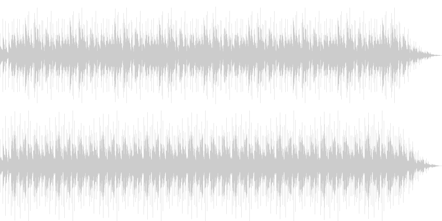 木琴を使った環境音楽の未再生の波形