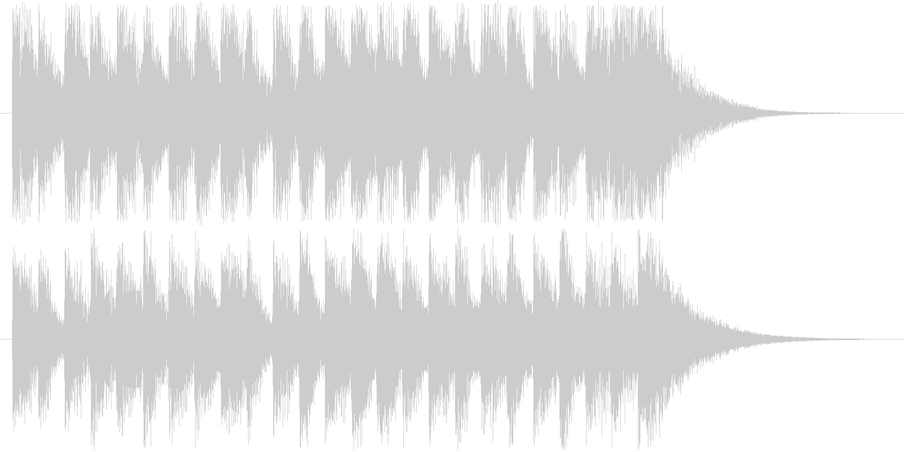 閃きを感じさせる、明るい曲の未再生の波形