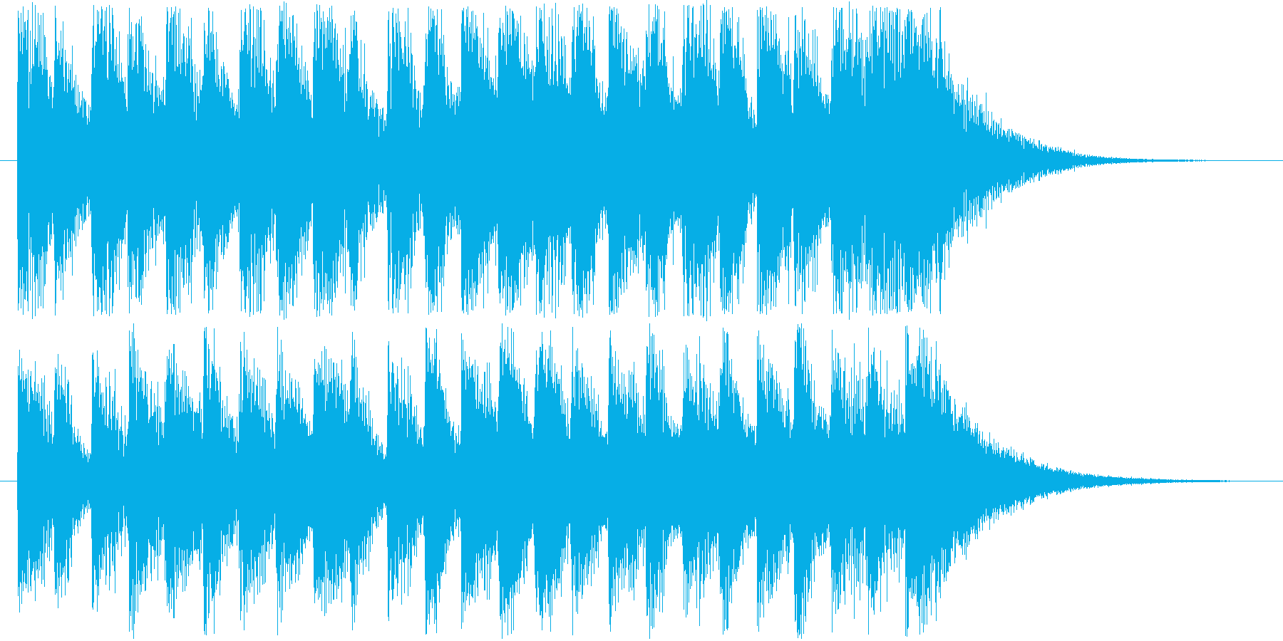閃きを感じさせる、明るい曲の再生済みの波形