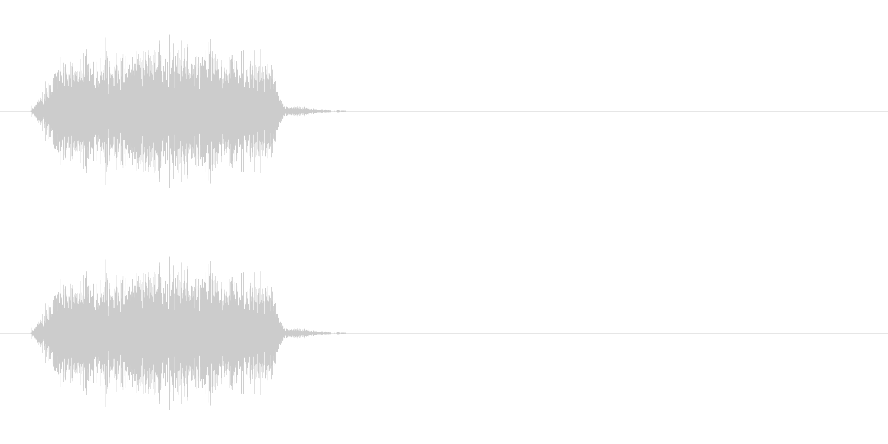 プシュッ(ファブリーズ的なものの音)の未再生の波形
