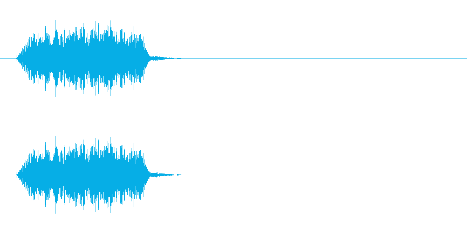 プシュッ(ファブリーズ的なものの音)の再生済みの波形