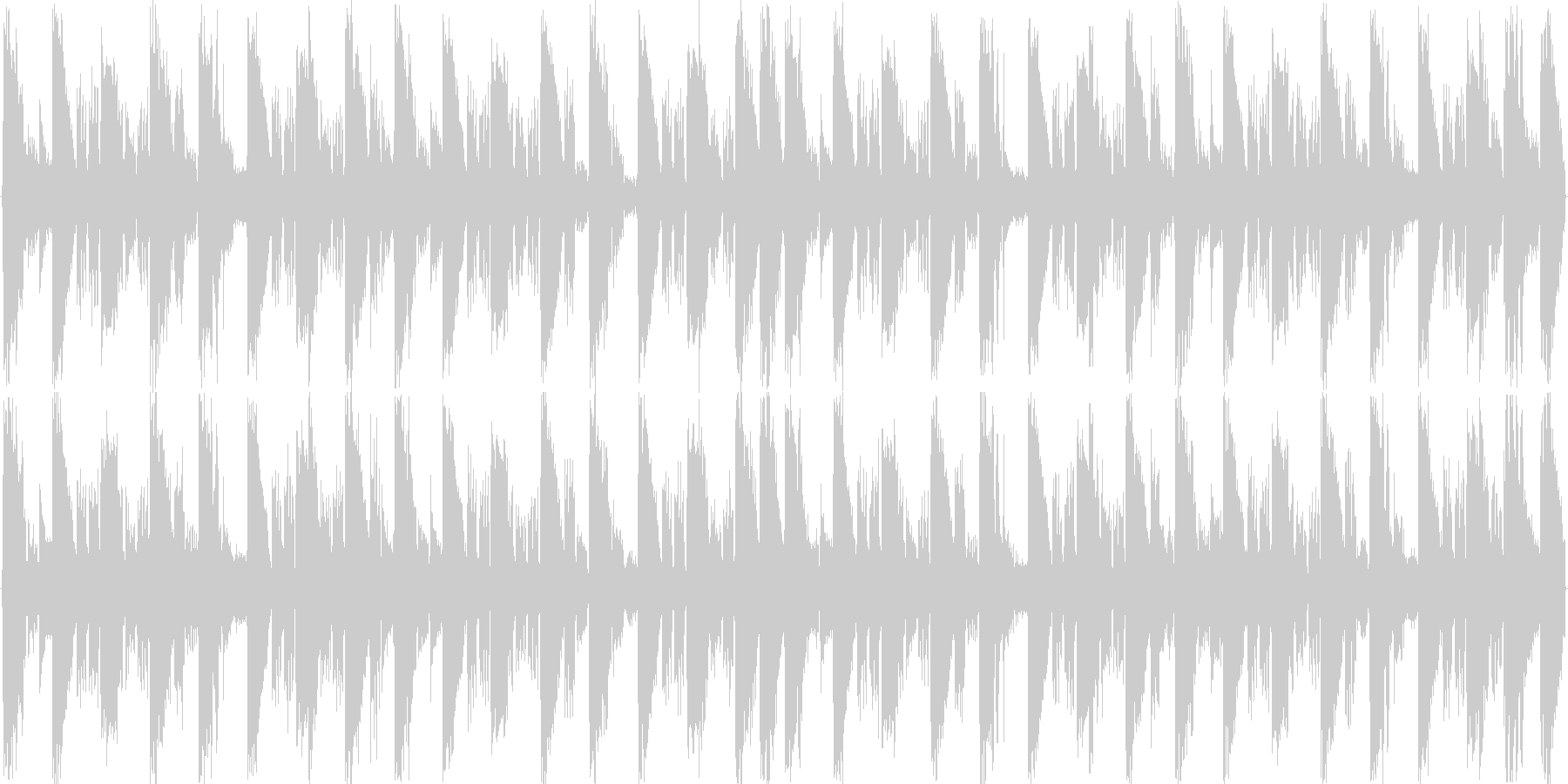 ハウスのリズムを基本にした楽曲です。の未再生の波形