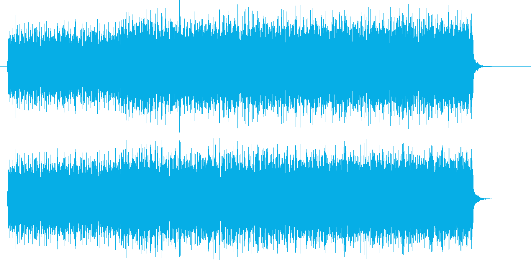近未来感のあるEDMのジングルの再生済みの波形