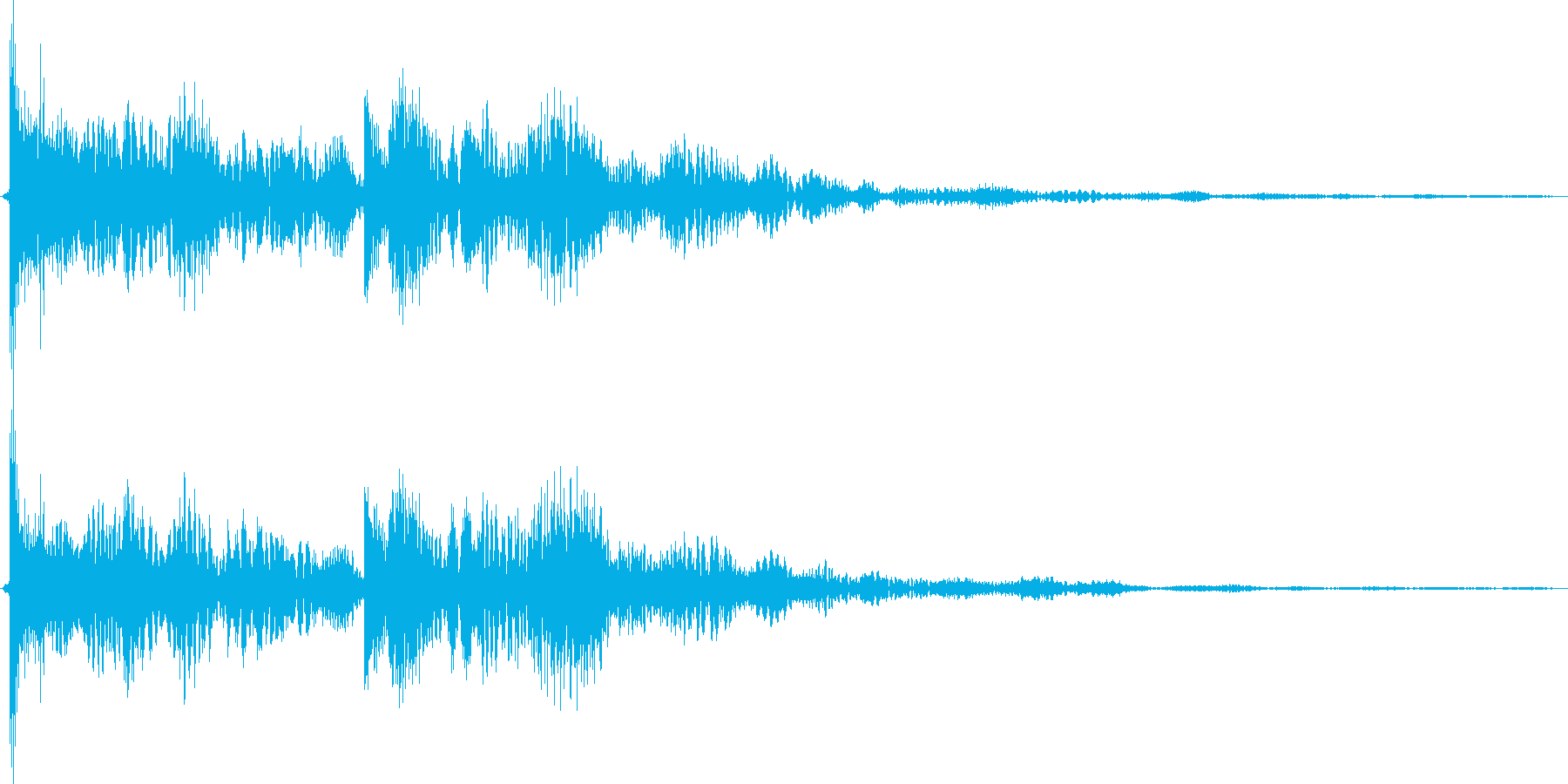 回復系(電子音)の再生済みの波形