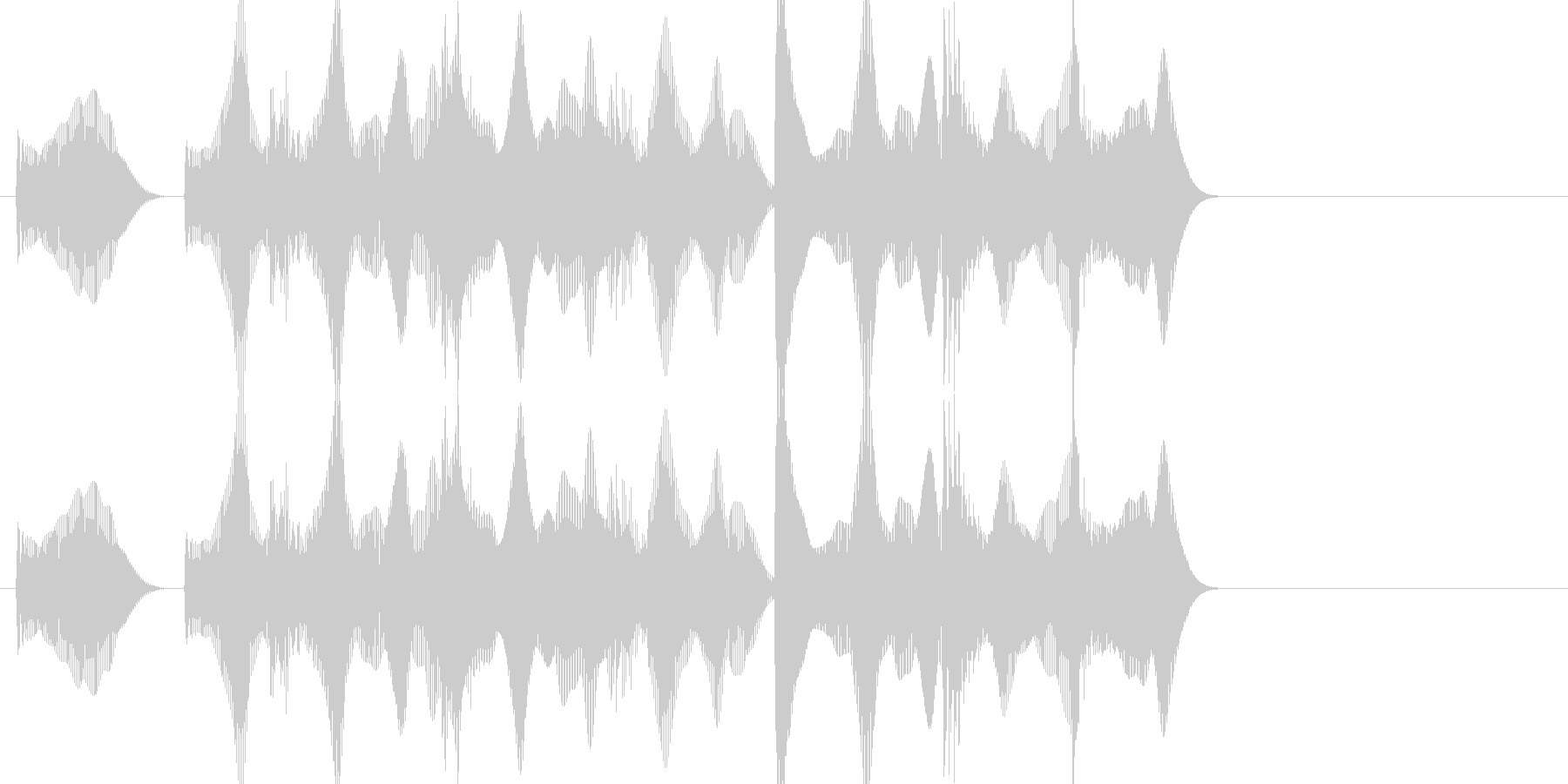 負けた時の残念な音03の未再生の波形