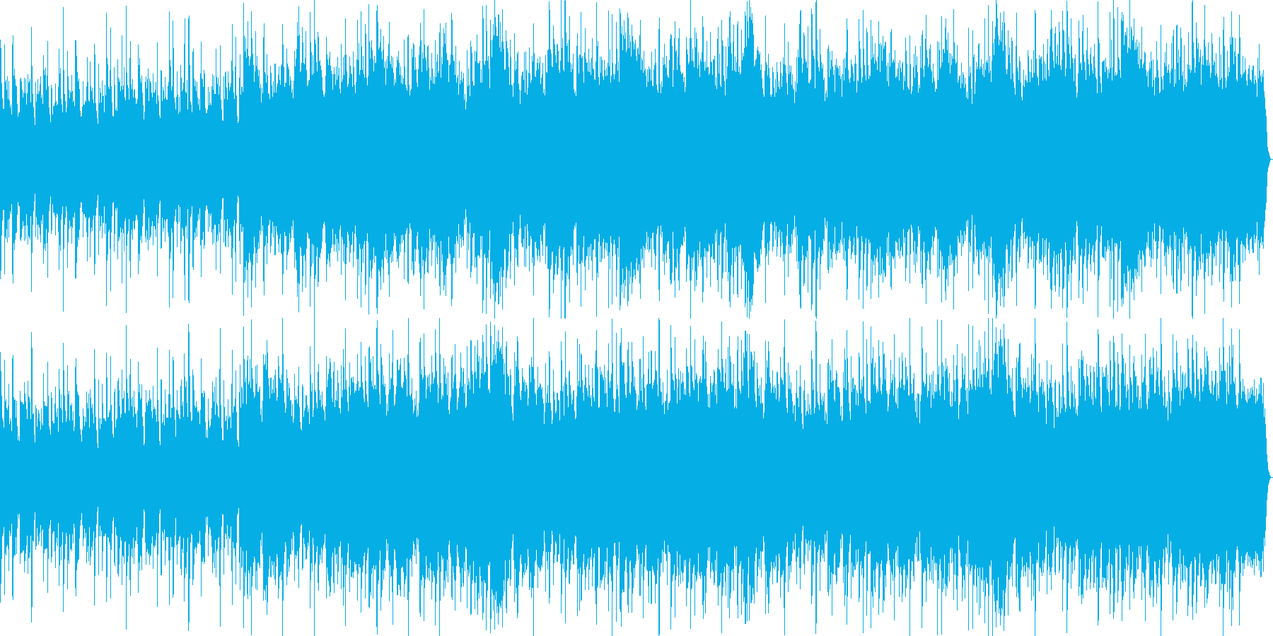 ファンタシーなジャズ風BGMの再生済みの波形
