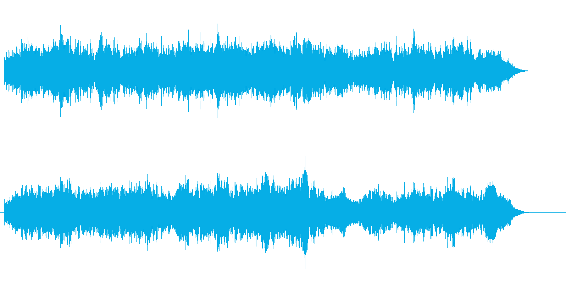 清涼な空気を思わせる、アンビエントな曲の再生済みの波形