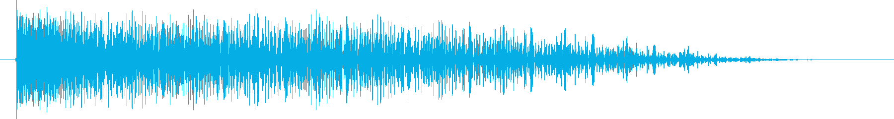 Big explosion sound of anime and science fiction's reproduced waveform