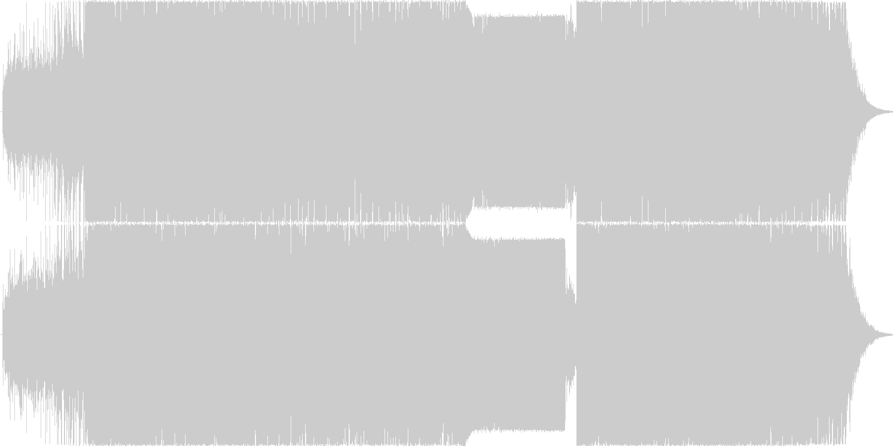 カッコイイ打ち込み疾走BGMの未再生の波形