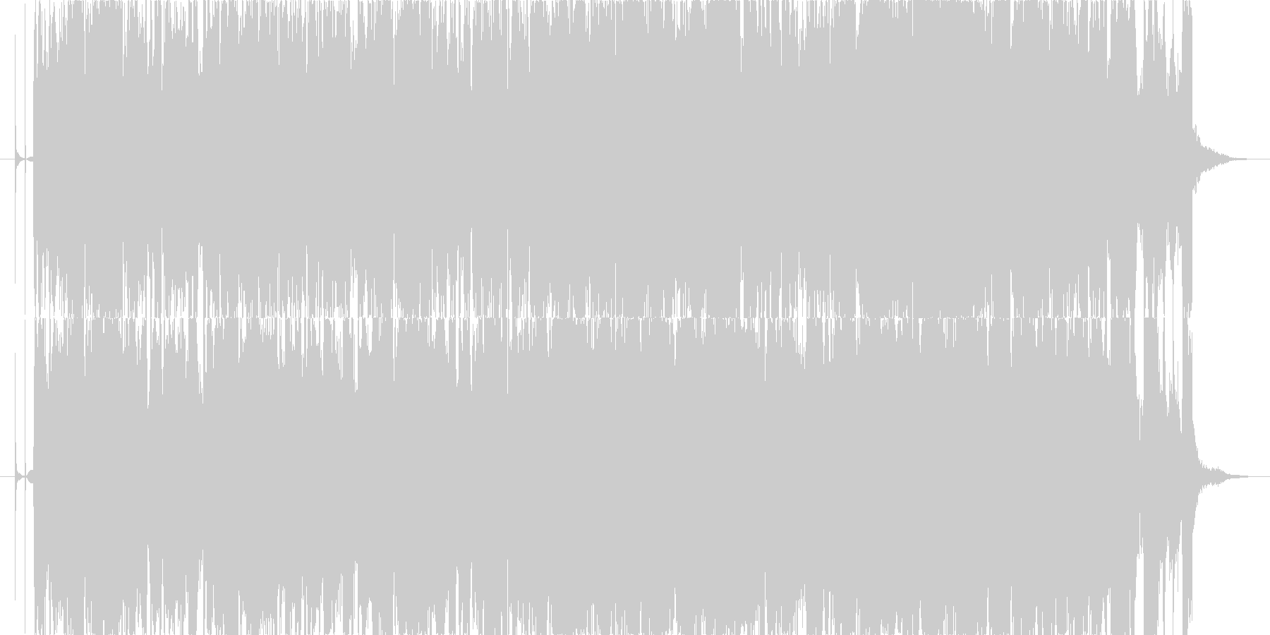 ギターメインのオシャレな曲の未再生の波形