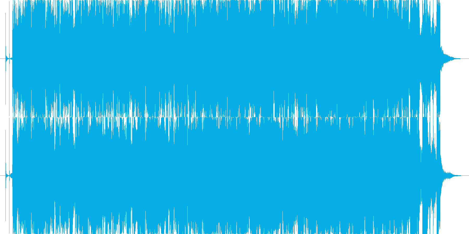 ギターメインのオシャレな曲の再生済みの波形