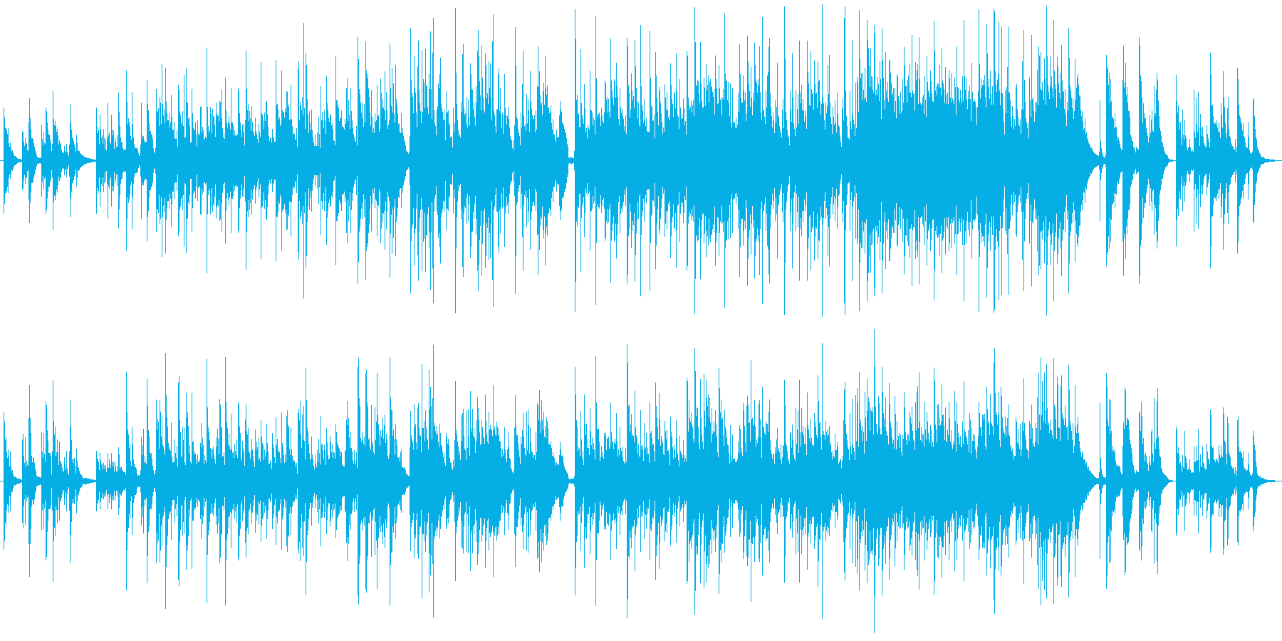 故郷を思い出してしみじみとするような曲の再生済みの波形