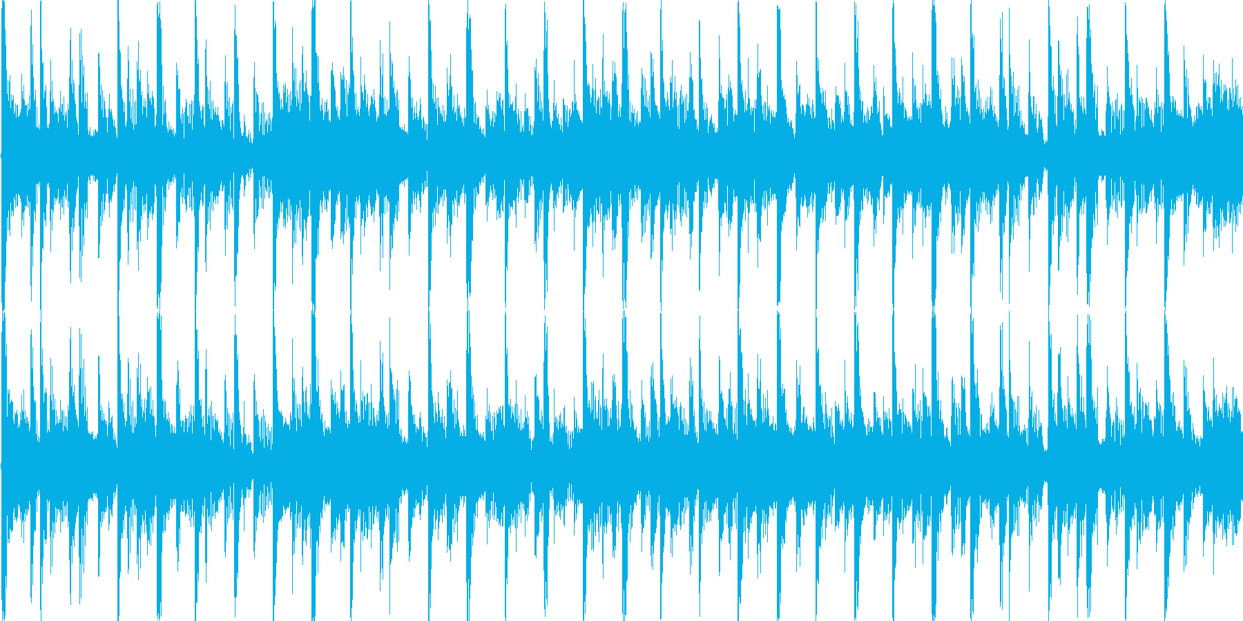 明るい雰囲気の短めのループ楽曲です。の再生済みの波形