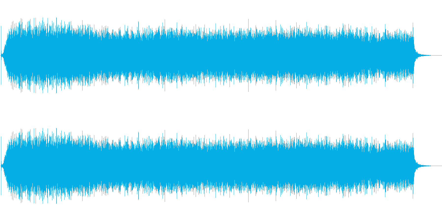 ドライヤーの作動音 ガガガ~~!の再生済みの波形