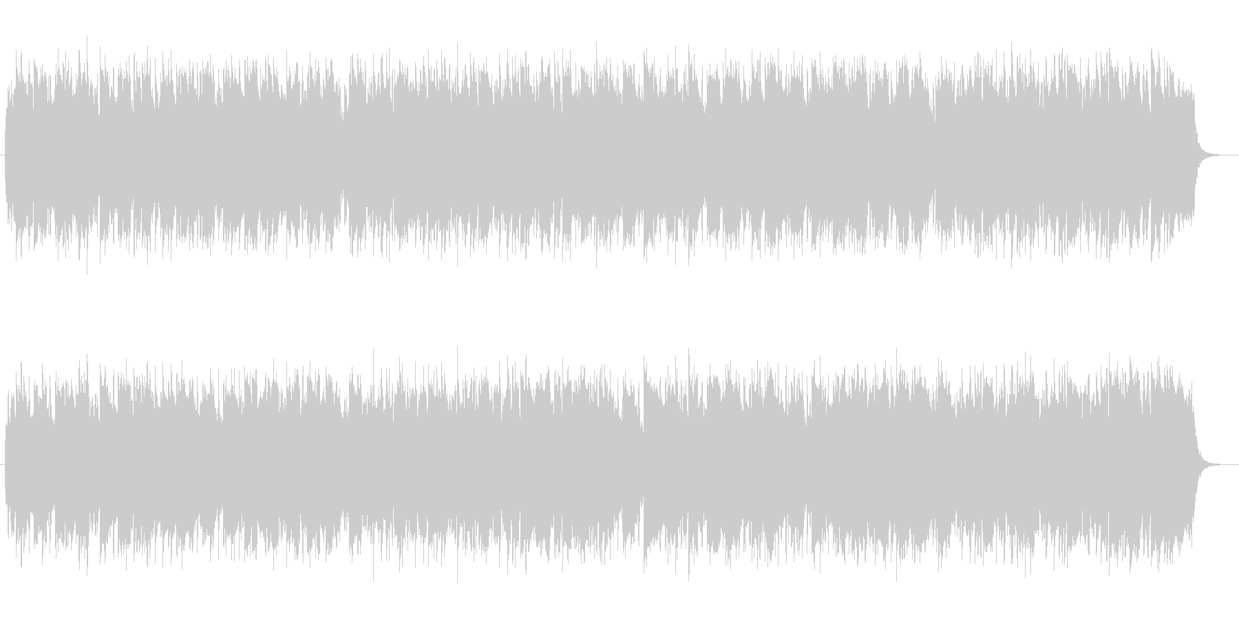 メランコリックな懐かしいゆっくりした曲の未再生の波形