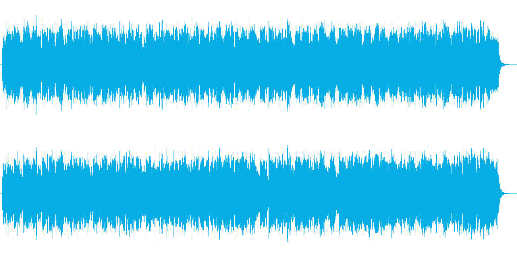 メランコリックな懐かしいゆっくりした曲の再生済みの波形