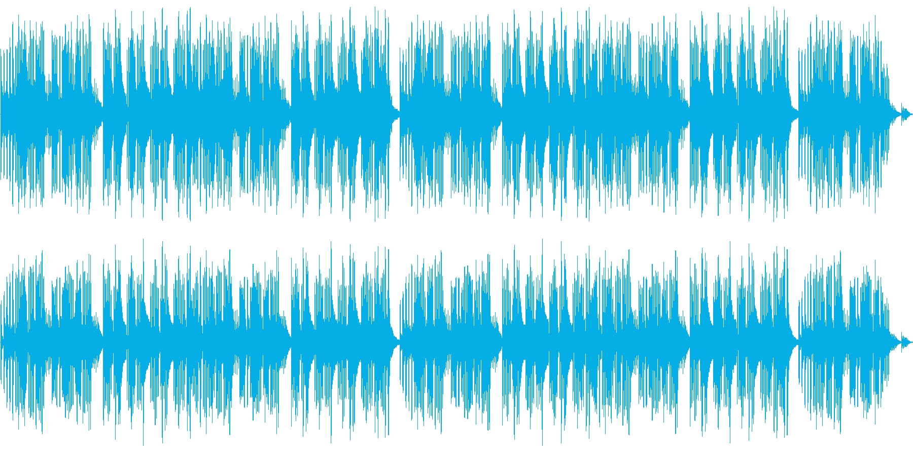 キュートでほのぼのした楽曲A:編集1の再生済みの波形