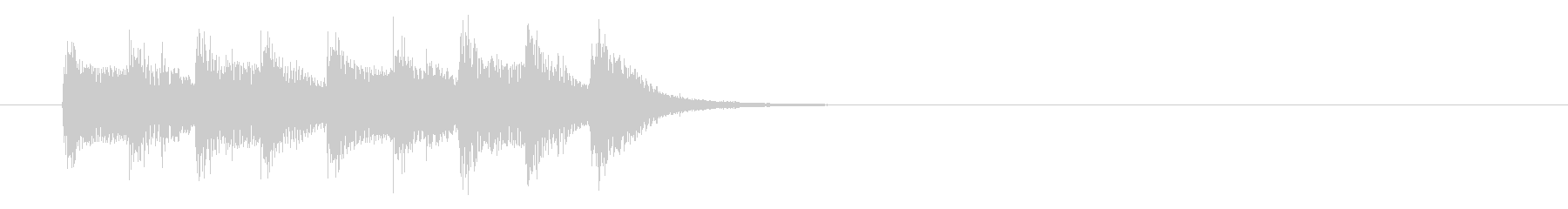 コーナー・タイトル風ワールド音楽の曲の未再生の波形