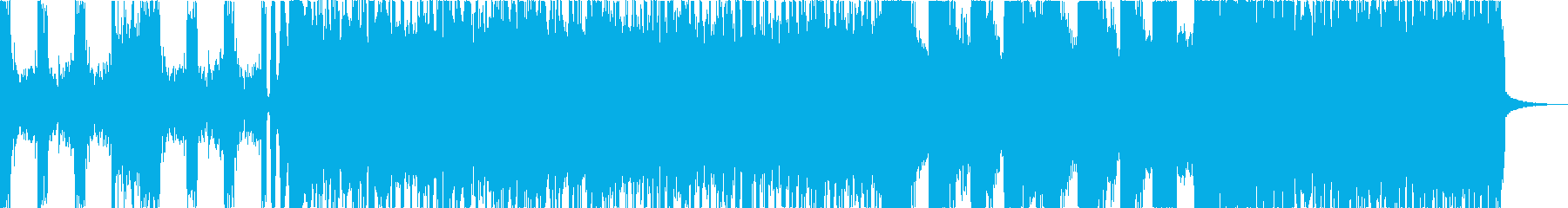 ボスとの戦闘BGMに最適なハードロック曲の再生済みの波形