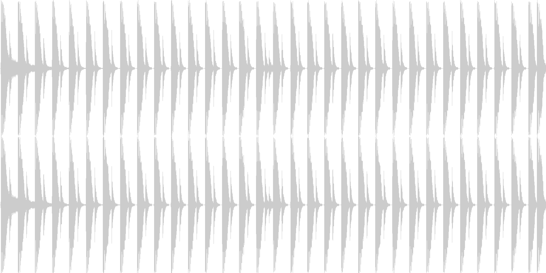 ハウスのリズムを基本にした楽曲です。の未再生の波形