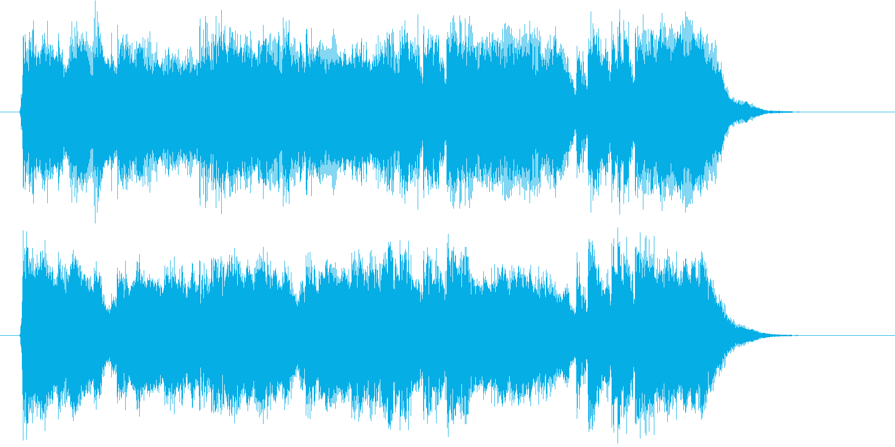 壮大な響きのオーケストラの再生済みの波形