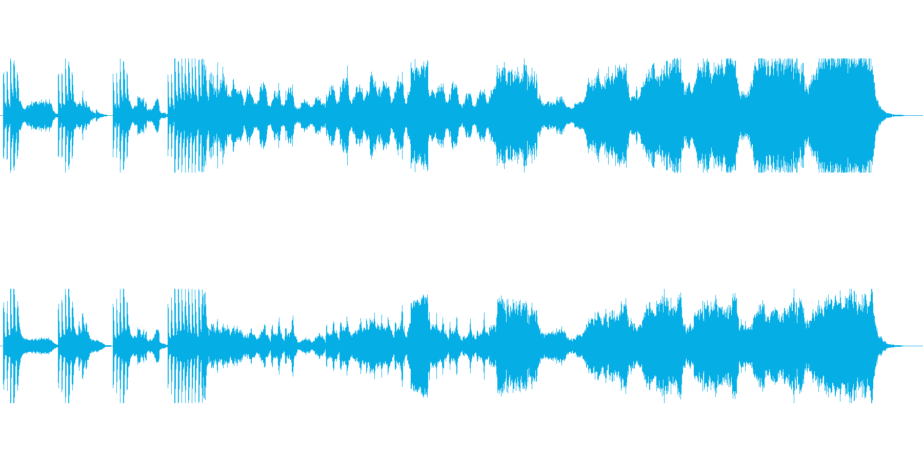 ダーク・ファンタジーのオーケストラ曲の再生済みの波形