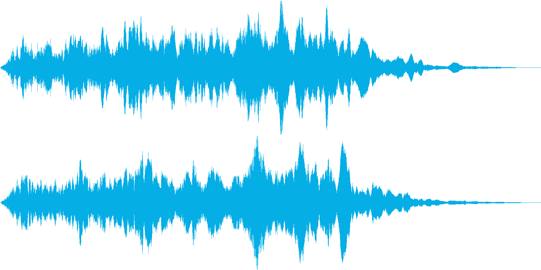 ミステリー系の短い効果音です。の再生済みの波形