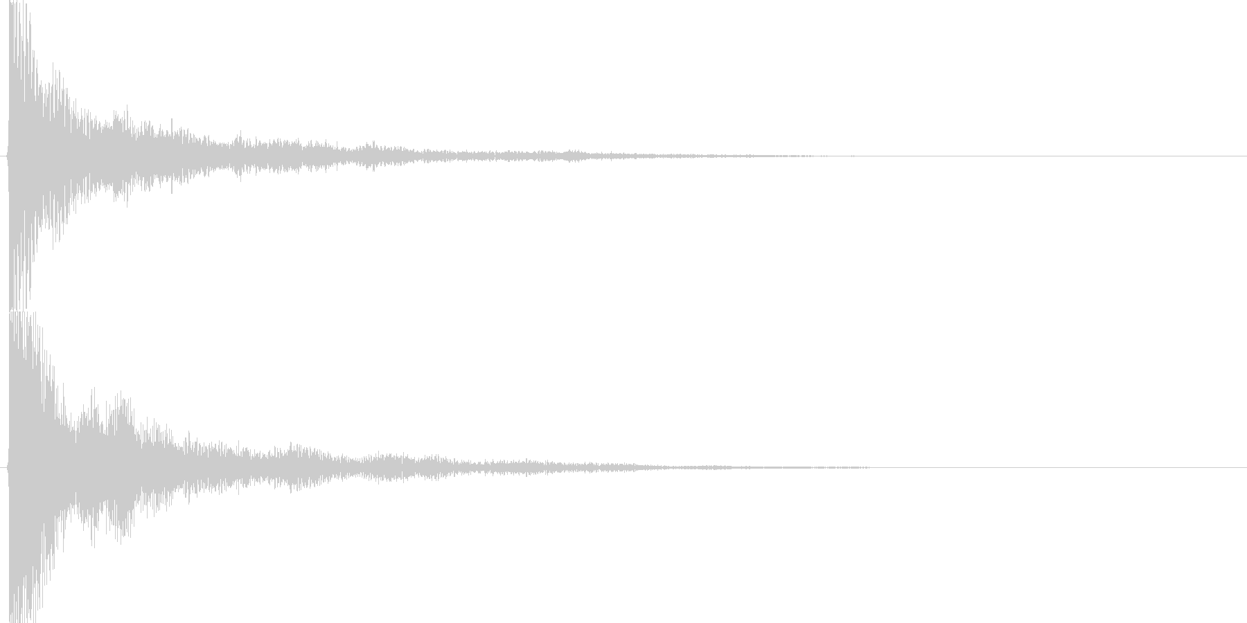 和風クリック音源【-12dBFS】の未再生の波形