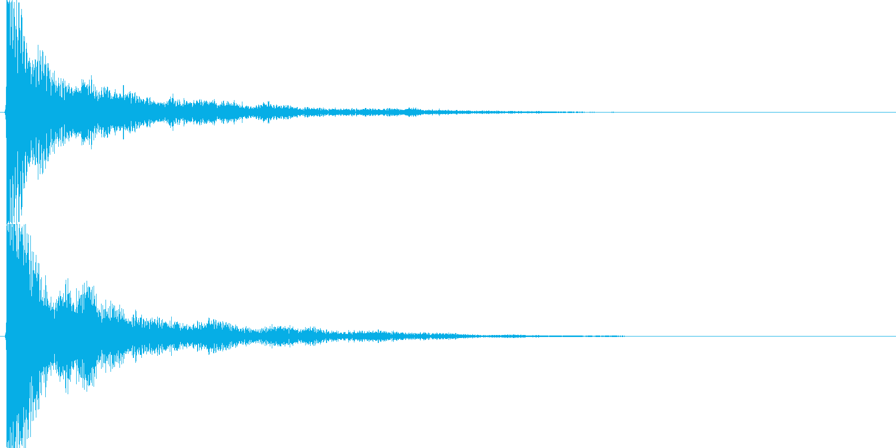 和風クリック音源【-12dBFS】の再生済みの波形