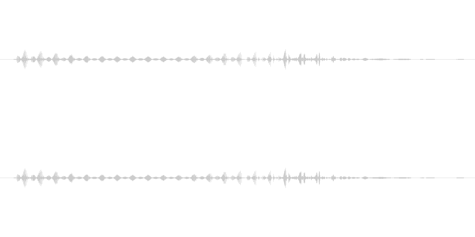電子音(ジューウォン)の未再生の波形