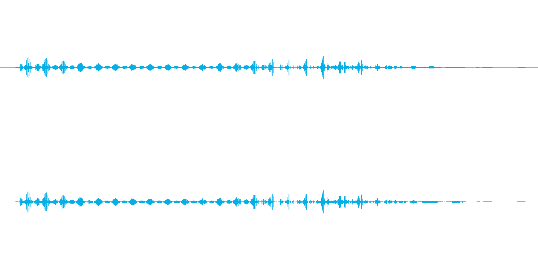 電子音(ジューウォン)の再生済みの波形