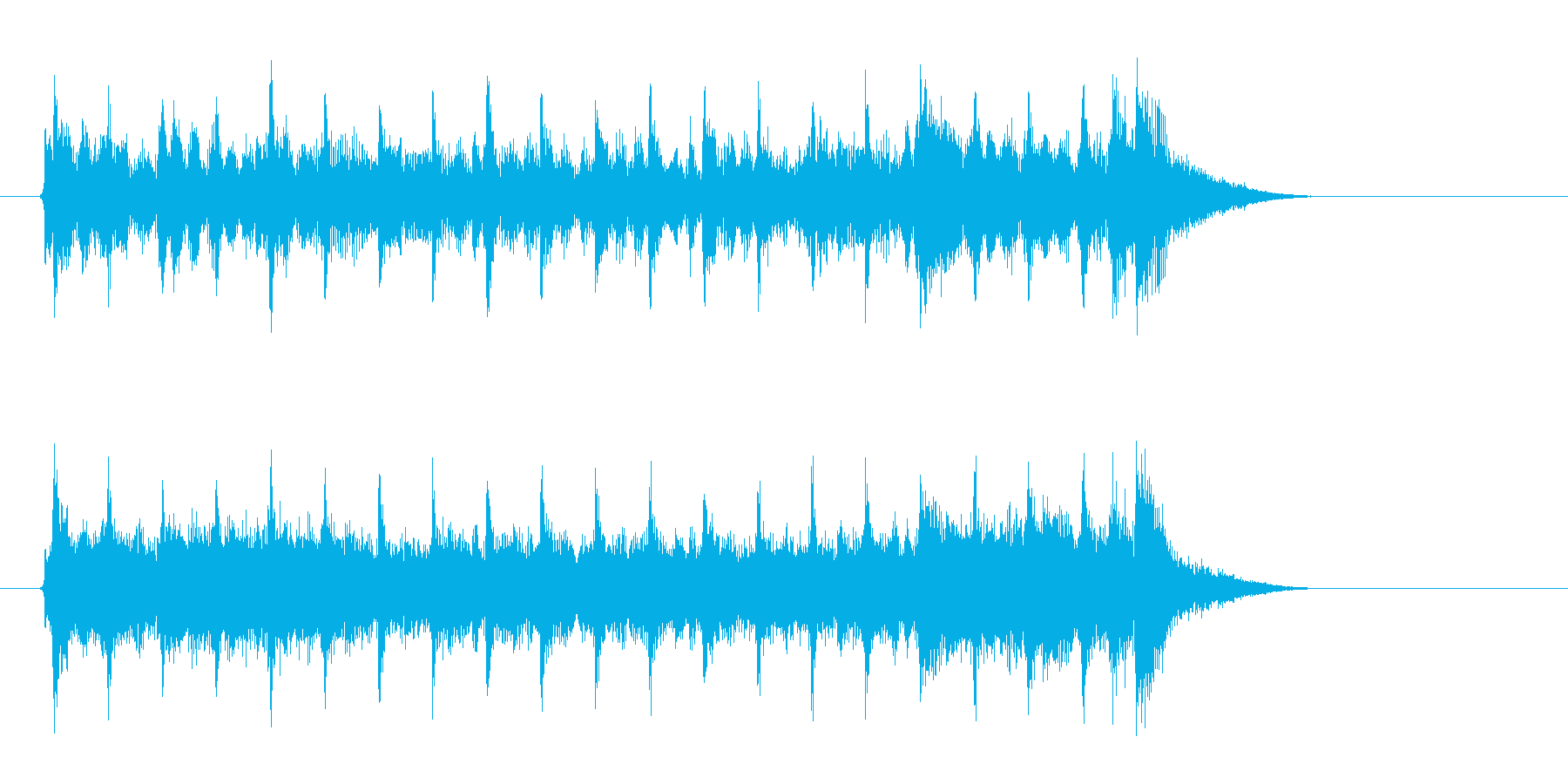 ドラマが始まるような音楽の再生済みの波形